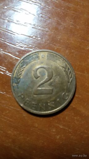 2 пфеннига 1995 г
