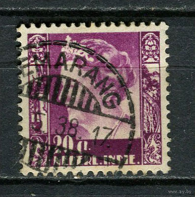 Нидерландская Индия - 1934/1937 - Королева Вильгельмина 20С - [Mi.216] - 1 марка. Гашеная.  (Лот 23Js)-T25P1