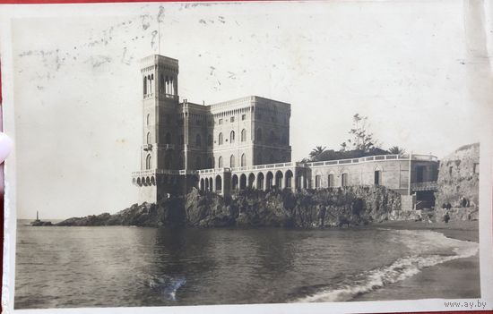 Старинная открытка Genova Castello Raggio 1930-е годы печать Narciarskie mistrzostwa swiata 1939 Zakopanie