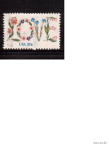 США-1982 (Мих.1528) , гаш., Цветы