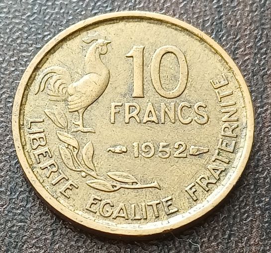 Франция 10 франков, 1952    ( 1-1-5 )