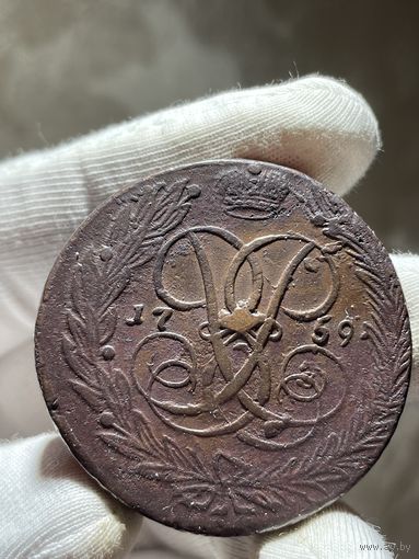 5 копеек 1759 без МЦ.Кладовая.Состояние!!