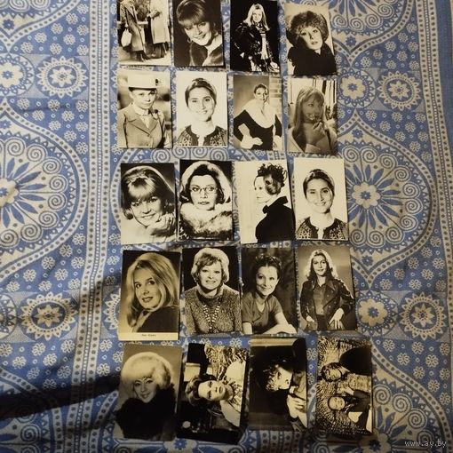 Актеры советского кино, 20 шт. Черно-белые