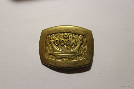 Латунная пряга, береговая охрана, река Одра, размер 8*6 см., Польша, хорошее состояние.