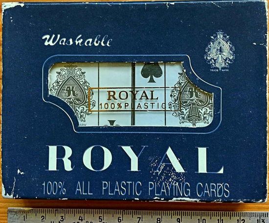 Карты Royal 100% plastic две колоды
