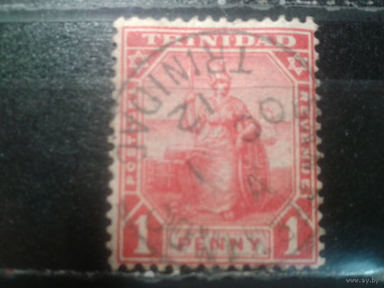 Тринидад, колония Англии, 1909. Стандарт. Сидящая Британия