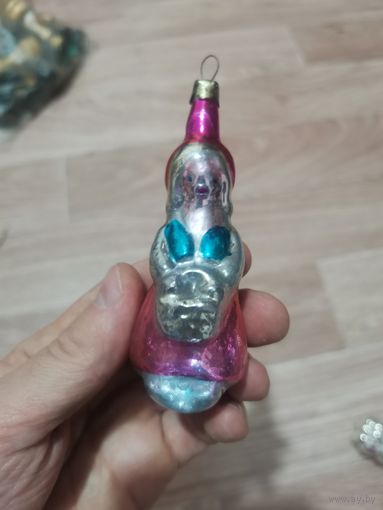Елочная советская игрушка девочка