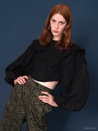 Ghospell блузка Volcanic Crinkle Crop Top размер S