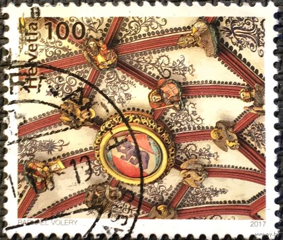 ЦІКАВІЦЬ АБМЕН! 2017, скляпенне з гербам Берна, 100 рапэн
