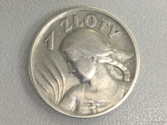 Польша 1 злотый 1925 Жнея