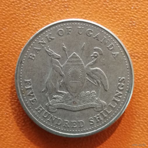 Уганда 500 шиллингов, 2019 г., KM# 69