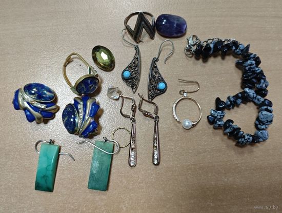 Лот отличной Советской бижутерии