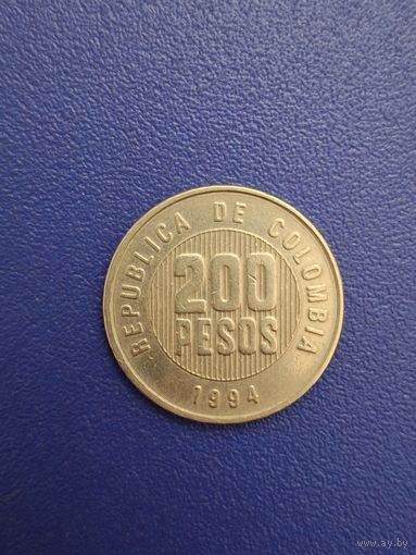 Колумбия 200 песо 1994 года