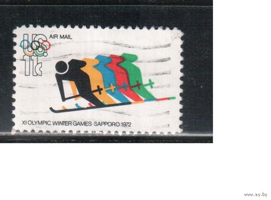 США-1972, (Мих.1077) , гаш.  , Спорт, ОИ-1972,
