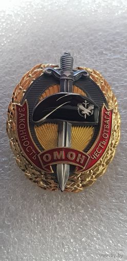 Обладатель черного берета ОМОН МВД Беларусь
