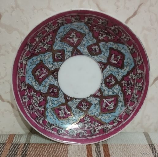 Винтажная тарелка Вербилки. Тридцатые годы. 12 см.