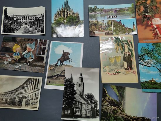 Открытка СССР 57г. - 60х. 10 шт. (одним лотом).