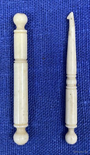 Костяной набор игольницы 19 века