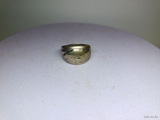 С рубля без мц. кольцо номер 2, зЗвезда825пр. I9БК  1.7см.