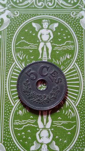 Люксембург 5 сантимов 1915