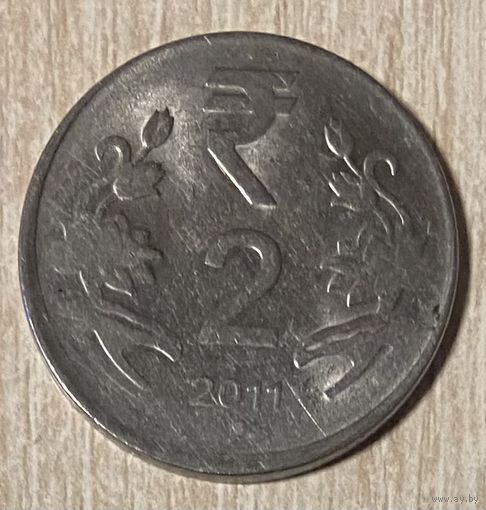 Монета 2 рупии 2011 год. Индия. Монетного двора Ноида