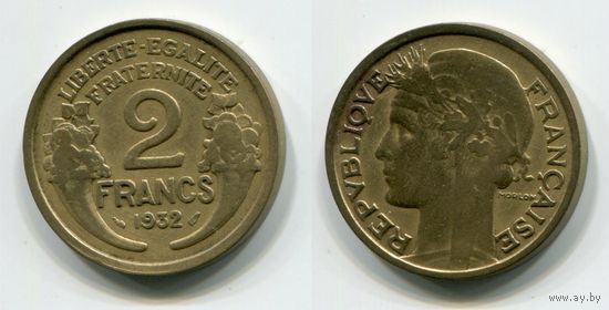 Франция. 2 франка (1932)