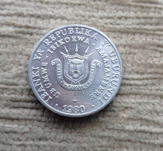 Werty71 Бурунди 5 франк 1980