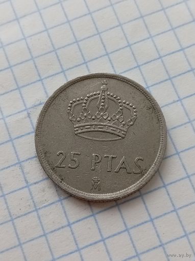 25 песет 1982 года