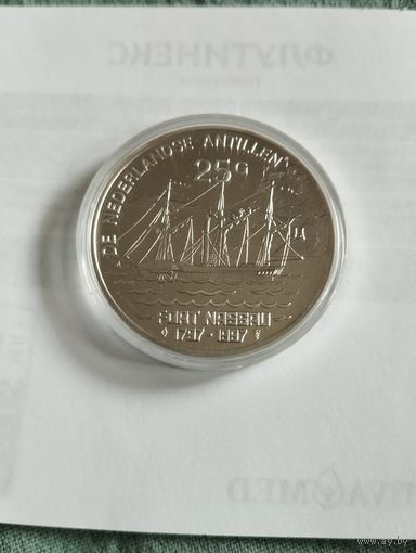 25 гульденов. Нидерланды Антилы. 1997 год