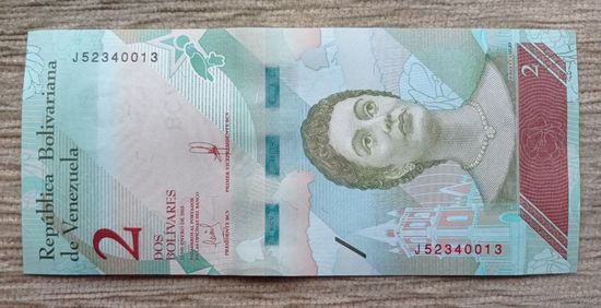 Werty71 Венесуэла 2 боливара 2018 UNC банкнота