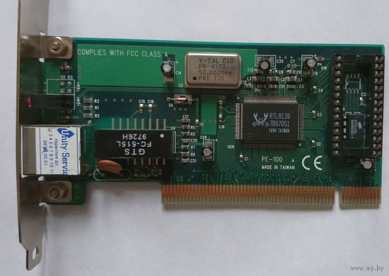 ACORP RTL8139 сетевая карта PCI 10/100 bootROM-панель