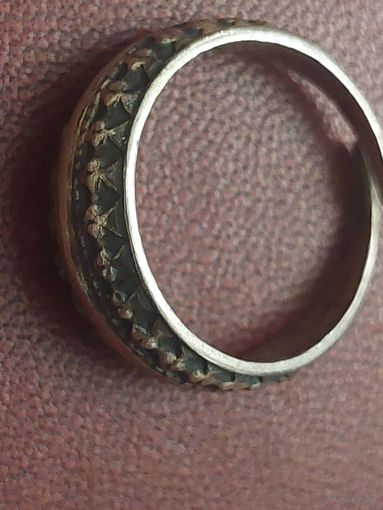 Кольцо серебро