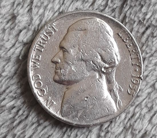 5 центов 1955 D США