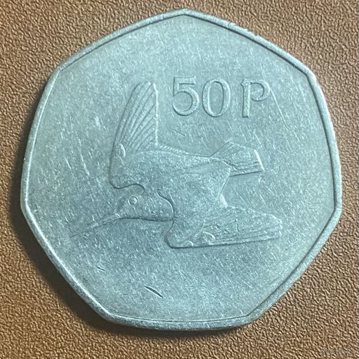 Монета. Ирландия. 50 пенсов 1977 год