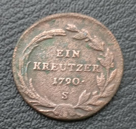 1 крейцер 1790 S Австрия