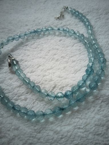 Бусы 103 Нежно -голубые