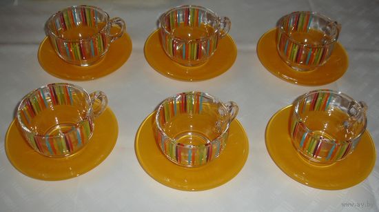 Набор чашек с блюдцами Luminarc Fizz