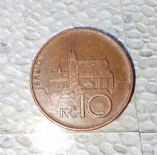 10 крон 1993 года Чехия. Чешская республика. Красивая монета!