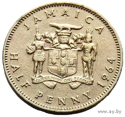 КОРОННАЯ КОЛОНИЯ ЯМАЙКА. 1/2 пенни /полпенни/ 1964
