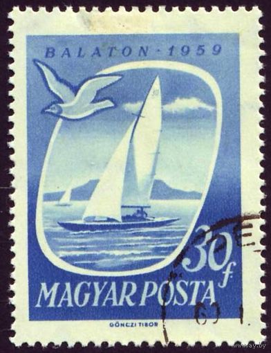 Озеро Балатон Венгрия 1959 год 1 марка