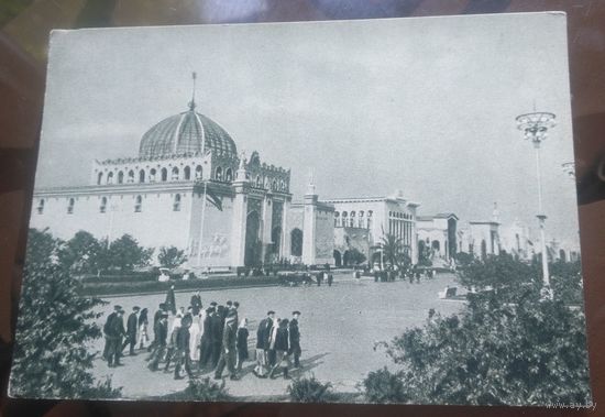 1955 год Москва ВСХВ Центральная аллея