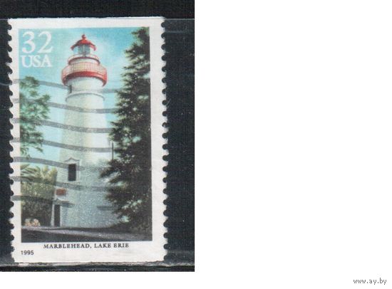 (США-1995 (Мих.2579) , гаш. , Маяки