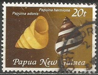 Папуа Новая-Гвинея. Ракушки. 1981г. Mi#424.