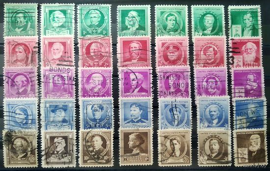 США\а59\ USA 1940 персоналии Mi 455-489