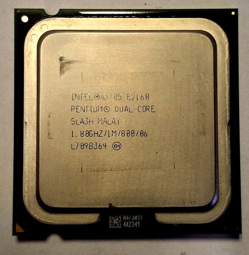 Процессор Intel Pentium Dual-Core E2160, 1.8 ГГц, LGA775