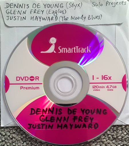 DVD MP3 дискография - Dennis De YOUNG, Glenn FREY, Justin HAYWARD - 1 DVD