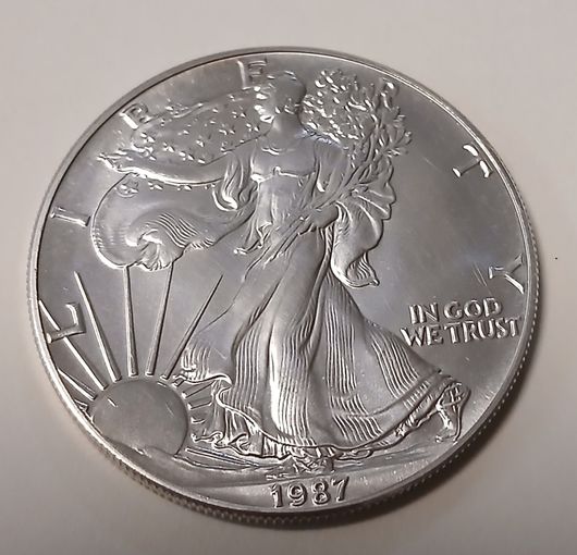 1 доллар сша 1987 г.,,Шагающая Свобода".