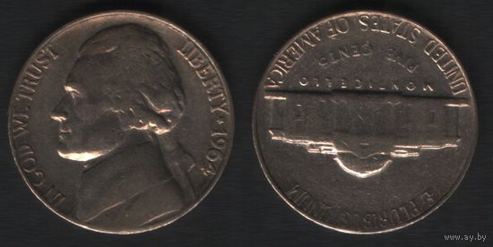 США km192A 5 центов 1964 год (-) kmA192.1 (_4 ТОРГ ЛЮБОЙ
