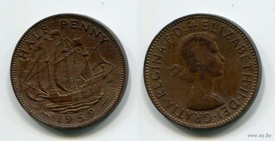 Великобритания. 1/2 пенни (1959)