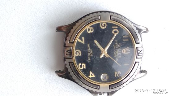 Часы ROLIEX OYSTER PERPETUAL DAY DATE ANDS WATER RESIST РАБОЧИЕ механика   лот 1